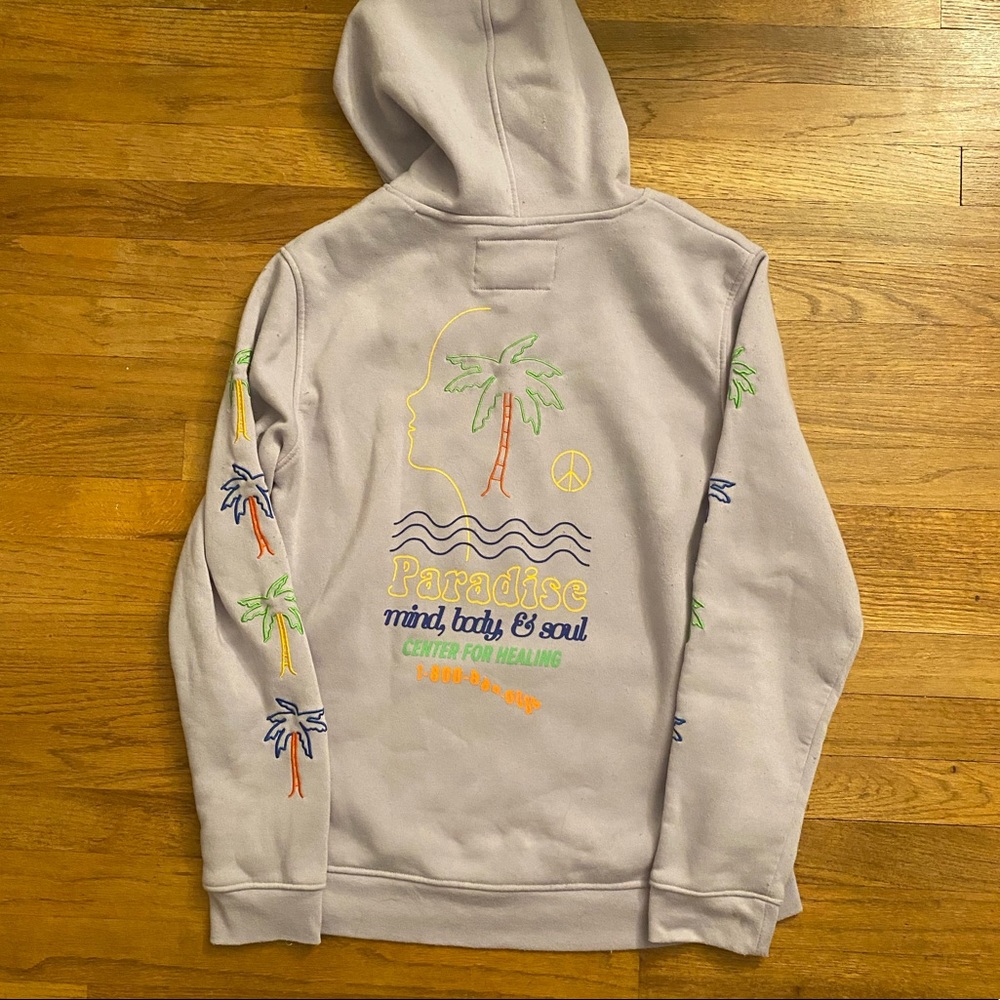 Purple Tropical Hoodie